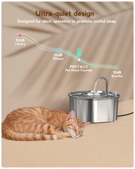 PEKTACO grande-capacité 108oz, réservoir suffisant pour plusieurs jours.