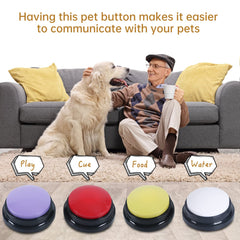 Pel teflu bouton enregistrement 30s, parfait pour rappeler des actions à votre chien