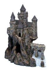 Château du Magicien PENN-PLAX Partie A vue de face, décor enchanteur pour aquarium.