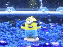 Penn-Plax Stuart: décor minion plage pour aquarium, crée une scène amusante.