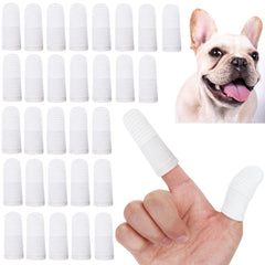 PenVinoo ensemble brosses dentaires à doigts pour chiens et chats, réduit les résidus près des gencives.