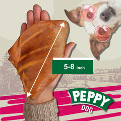 Peppydog demi-oreilles de porc texture naturelle: sensations croquantes et plaisir sain.