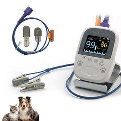 Pepultech oxymètre chien capteurs deux sondes pour une mesure précise SpO2 et pouls