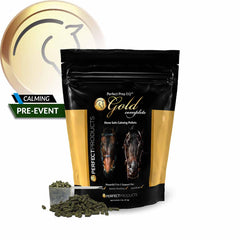 Pellets Perfect Prep EQ Gold soutiennent la gastrique, facile à administrer.