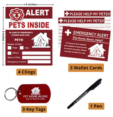 Carte porte-billets Periflowin pour animaux, identifiants et contacts d’urgence inclus
