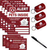 Sticker Periflowin alerte animaux intérieur – lisible par les secours en urgence