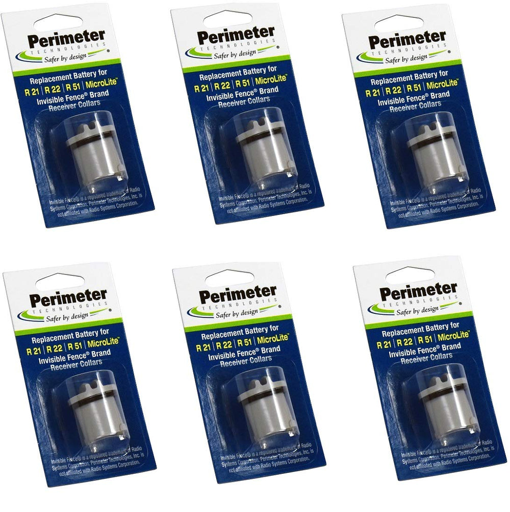 Perimeter Technologies: batteries six-pack pour clôture invisible, énergie fiable.