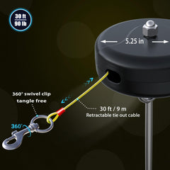 Pestairs ancrage acier 12mm assure une fixation solide dans divers sols