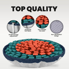 Matière polaire éco du Snuffle Mat PET ARENA, douce pour l'animal et durable.