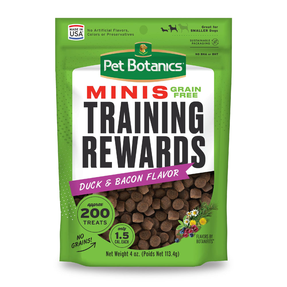 Friandises Pet Botanics mini moelleuses canard bacon dans un sachet pratique