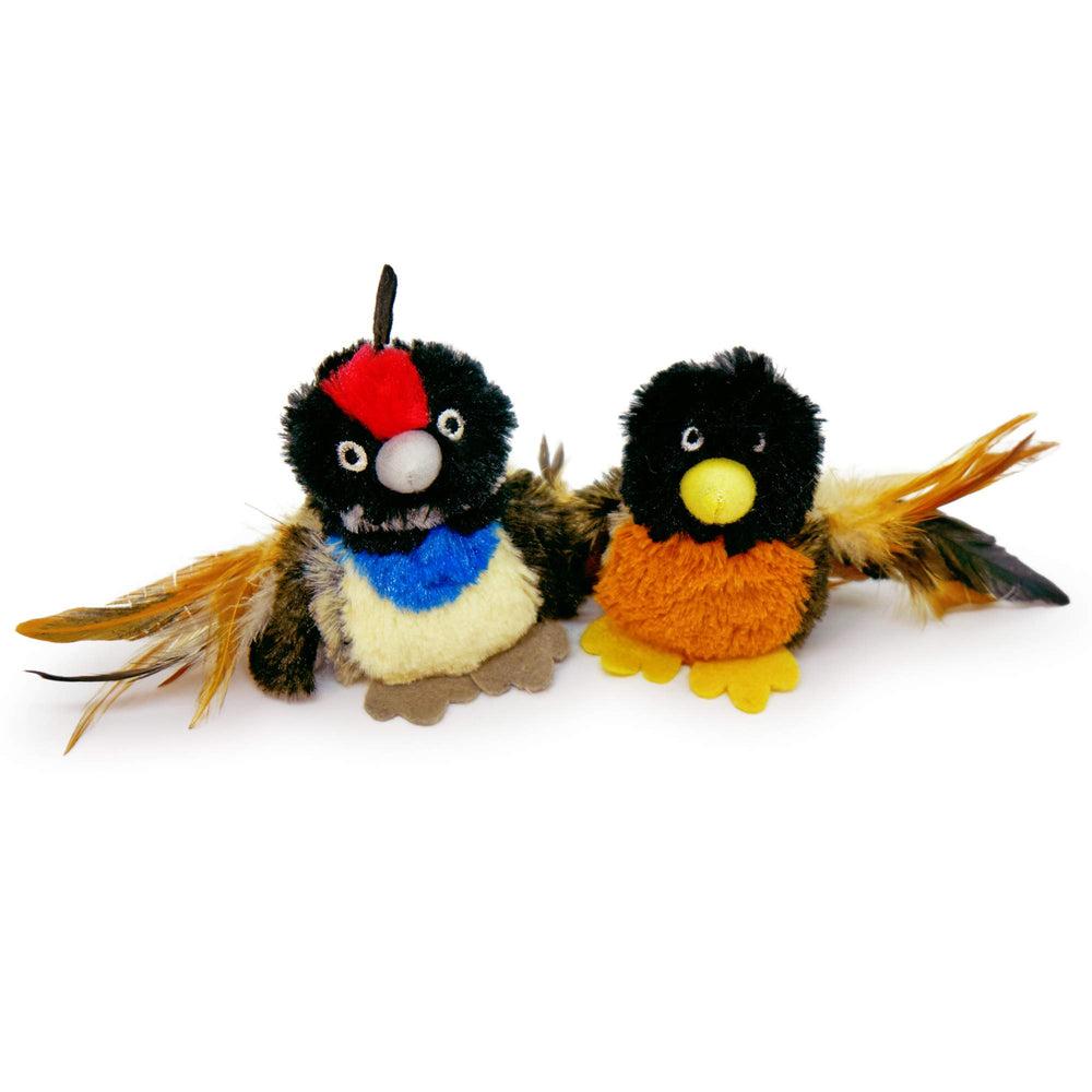 Pet Craft Supply Kitty Condor avec plumes réelles pour stimulation de chasse.