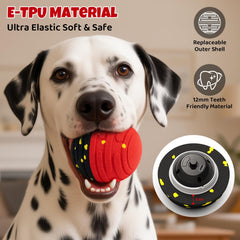 Boule Pet Deluxe adaptée intérieur et extérieur, parfaite pour sessions ludiques variées.