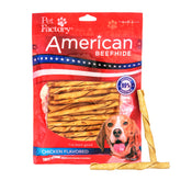 Pet Factory bâton twist boeuf américain 5in, favorise l'hygiène dentaire chez les chiens
