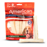 Pet Factory boeufhide americain rouleau croquant 5 pouces pour une mastication longue