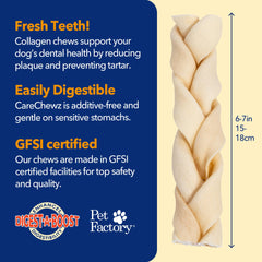 CareChewz Pet Factory : collagene boeuf, peau et pelage plus brillant.