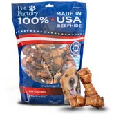 Pet Factory os boeuf noué 4 pouces, favorise une mastication durable pour chien