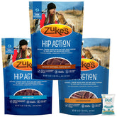 Emballage du pack Zuke – trois saveurs pour chiens actifs.