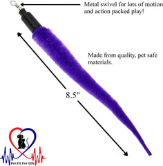 Pet Fit For Life: plumes de paon pour attache sur bâton et stimulation visuelle.