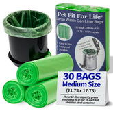 Sacs-poubelle Pet Fit For Life 12L vert, lot de 3 paquets, pratique et anti-fuite.