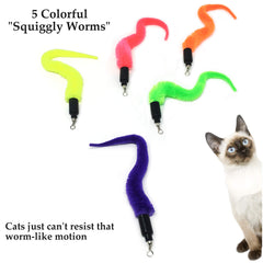 Pet Fit For Life — souris peluche plumes pour chasse ludique en intérieur.