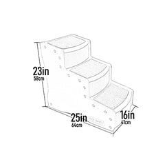 Pet Gear Easy Step III – tapis amovible et lavable facilitant l’entretien.