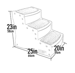 PET GEAR Easy Step III – tapis amovible et lavable sur les marches