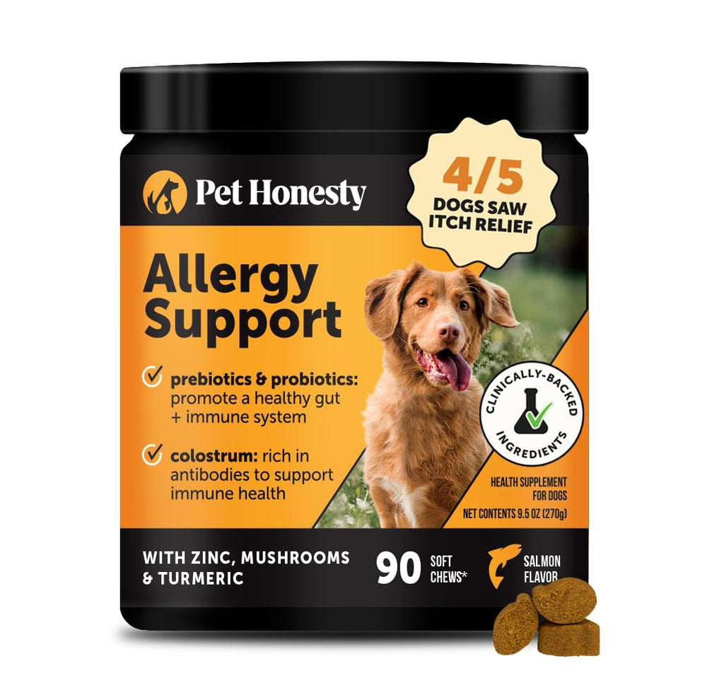Friandises Pet Honesty dans le bocal offrant un soutien immunitaire quotidien en douceur.