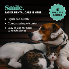 Pet Honesty Haleine fraîche grâce aux lingettes dentaires utilisées sur le doigt.