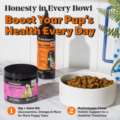 Pet Honesty MSM soutien articulation, peut aider à bouger avec plus de confort.