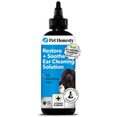 Pet Honesty Restore + Soothe – gouttes pour oreilles, apaise démangeaisons chez les chiens.