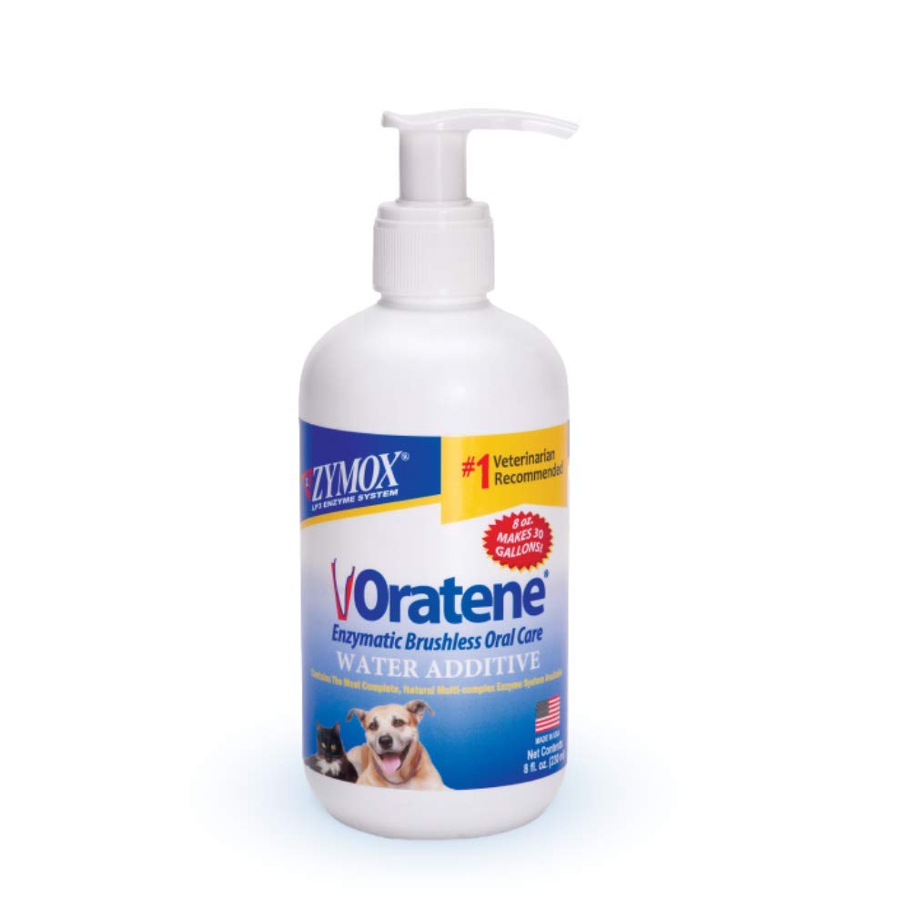 ZYMOX Oratene Pet King Brands, flacon 8oz, additif buveur pratique pour l'hygiène dentaire.