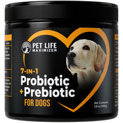 Flacon Pet Life Maximizer 7-en-1 pour chien, administration facilitée.