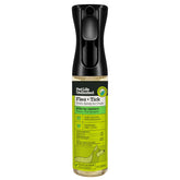 Pet Life Unlimited, bouteille spray puces et tiques pour chien, application pratique.