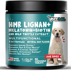 PET LOL HMR lignane: comprimé à mâcher au boeuf naturel pour chien.