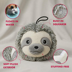 Pet Lou balle-peluche rose: visibilité accrue et divertissement.