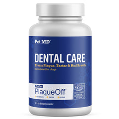 Pet MD Proden PlaqueOff poudre-dent-chien: boîte pratique pour démarrer l'hygiène dentaire.