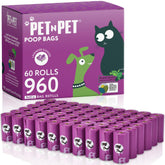 Sacs PET N PET parfumés à la lavande, épais et adaptés pour les promenades
