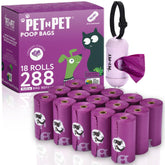 Sacs PET N PET lavande avec distributeur; pratique et neutralisant les odeurs.
