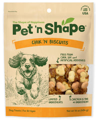 Pet 'n Shape - biscuit Chik-n-Wrapped dans le paquet ouvert, récompense rapide en promenade.