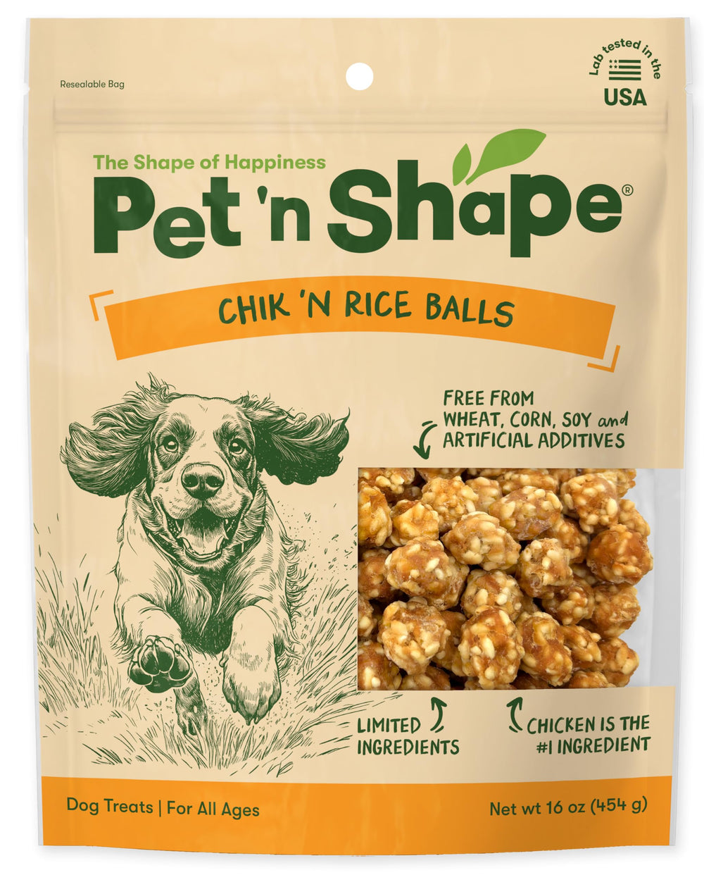 Pet 'n Shape Chik 'n Rice Boules croquant idéale pour l'entraînement