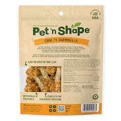 Pet 'n Shape Chik 'n Rice Dumbbells – ingrédients naturels dans chaque bouchée.