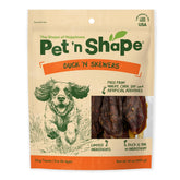 Pet 'n Shape Chik n Skewers canard enroule peau brute récompense savoureuse et saine