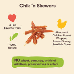 Pet 'n Shape Chik 'n Skewers: produits testés en laboratoire pour la sécurité.