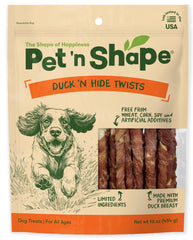 Pet 'n Shape Duck 'n Hide Twists avec emballage refermable, pratique pour stocker.
