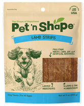 Friandise d'agneau Pet 'n Shape: tranche savoureuse pour récompenser le jeu.