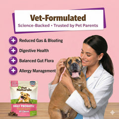 Pet Naturals - bouchées douces au canard, goût agréable pour chiens.