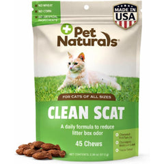 Pet Naturals Clean Scat: bouchées chat pour haleine fraîche et odeur atténuée.