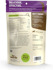 Ingrédients de qualité Pet Naturals Daily Multi pour peau, pelage et énergie.