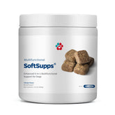 Pet Parents SoftSupps 5-en-1 en bouteille, soutien global quotidien pour chiens.