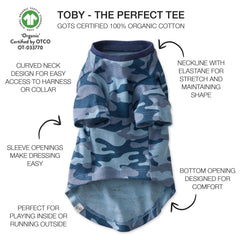 Pet Passion Toby: tee-shirt avec ouverture pour harnais, accès rapide lors des balades.